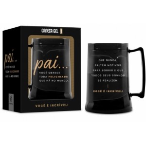 Caneca Gel 300ml - Pai Toda Felicidade Brasfoot