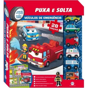 Livro Box Puxa e Solta - Veículos de Emergência Ciranda Cultural