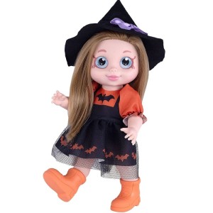 Boneca Baby's Collection - Luna A Bruxinha (Vestido Laranja) 593 Super Toys