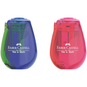 Apontador com Depósito Vai e Vem Faber Castell