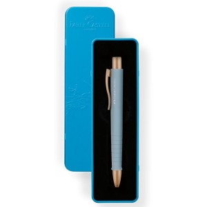 Caneta Esferográfica 1.0mm Poly Ball Urban Azul Gold Faber Castell