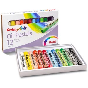 Giz Pastel Oleoso 12 Cores Pentel