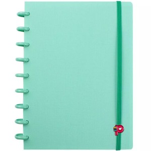 Caderno de Disco Médio Yummy Colors Verde Menta Pop Disc