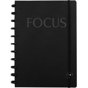 Caderno de Disco Grande Focus Black Pop Disc
