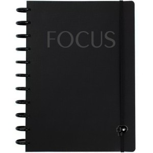 Caderno de Disco Grande Focus Black Disco G Pop Disc