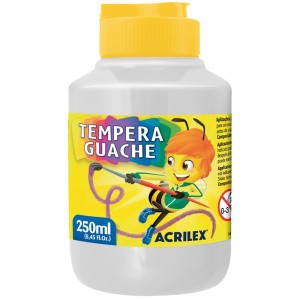 Tempera Guache 250ml - Branco 519 Acrilex