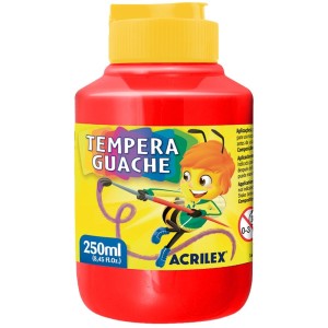 Tempera Guache 250ml - Vermelho Fogo 507 Acrilex