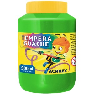 Tempera Guache 500ml - Verde Folha 510 Acrilex