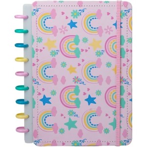 Caderno de Disco Médio Arco Íris Diskô