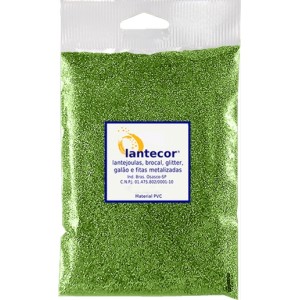 Glitter Metálico 500g - Verde Claro Lantecor