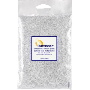 Glitter Metálico 500g - Branco Lantecor