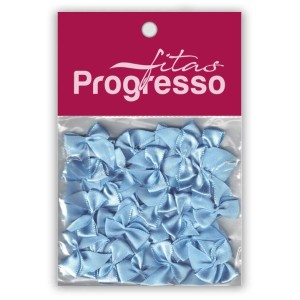 Laço de Cetim 10mm - Azul Bebê c/50 Progresso