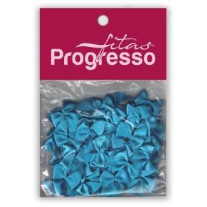 Laço de Cetim 10mm - Azul Turquesa c/50 Progresso