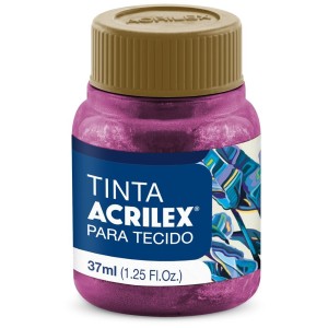 Tinta para Tecido Metálica 37ml - Fuchsia 804 Acrilex