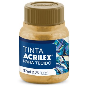 Tinta para Tecido Metálica 37ml - Ouro 532 Acrilex