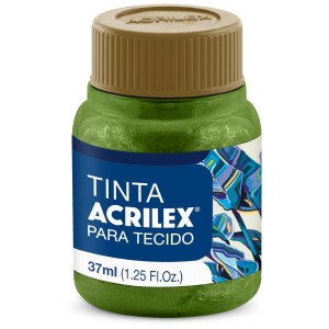 Tinta para Tecido Metálica 37ml - Verde Musgo 513 Acrilex