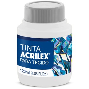 Tinta para Tecido 120ml - Branco 519 Acrilex