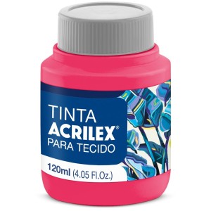 Tinta para Tecido 120ml - Pink 527 Acrilex