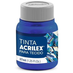 Tinta para Tecido 37ml - Azul Cobalto 502 Acrilex