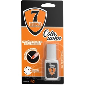 Cola Unha para Fixação e Reparo de Unhas Artificiais 5g 7 Bond