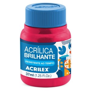 Tinta Acrílica Brilhante 37ml - Rosa Escuro 542 Acrilex