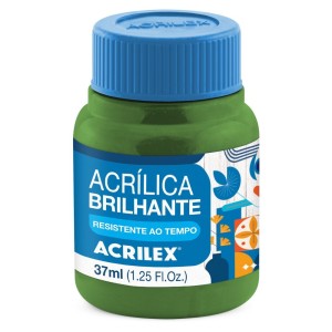 Tinta Acrílica Brilhante 37ml - Verde Musgo 513 Acrilex