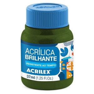 Tinta Acrílica Brilhante 37ml - Verde Oliva 545 Acrilex