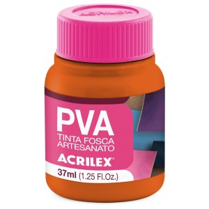 Tinta PVA Fosca 37ml - Laranja Escuro 832 Acrilex