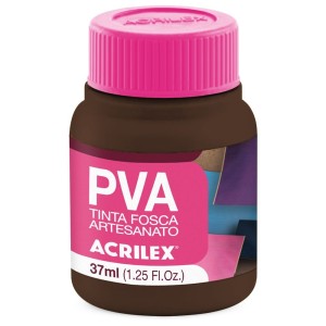 Tinta PVA Fosca 37ml - Marrom Escuro 526 Acrilex