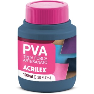 Tinta PVA Fosca 100ml - Cinza Lunar 574 Acrilex