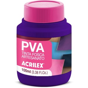 Tinta PVA Fosca 100ml - Violeta 516 Acrilex