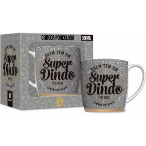 Caneca Porcelana Urban 360ml - Dindo Brasfoot