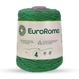 Barbante N.4 803 - Verde Bandeira 600g EuroRoma