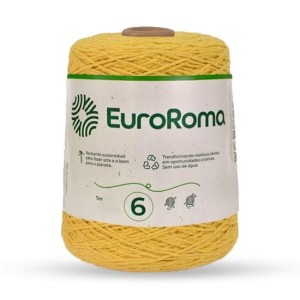 Barbante N.6 450 - Amarelo Ouro 600g EuroRoma