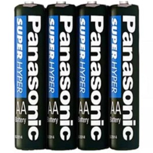 Pilha Palito AAA Super Hyper - Cartela com 4 Pilhas Panasonic