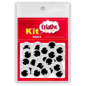 Olhos Móveis 14mm c/40 Kit Super Criativo