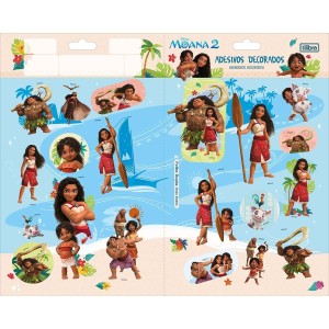 Cartela de Adesivos Duplo G - Moana Tilibra