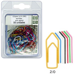 Clips 2/0 Aço Epoxi Colorido c/50 ACC