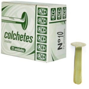 Colchete Bailarina N.10 Dourado c/72 ACC