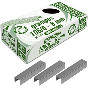 Grampo 106/6-6mm Galvanizado c/5000 ACC