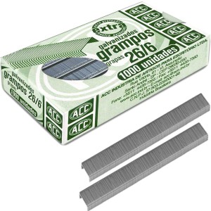 Grampo 26/6 Galvanizado c/1000 ACC