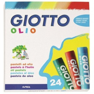 Giz Pastel Oleoso 24 Cores Giotto