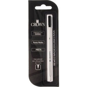 Carga para Caneta Esferográfica Cross Preta CA12009P Crown