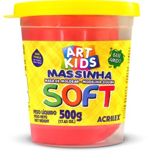 Massa de Modelar 500g - Vermelho Acrilex