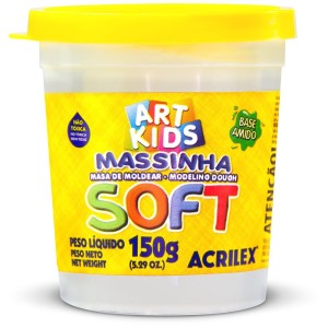 Massa de Modelar 150g - Branco Neve Acrilex