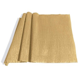 Papel Crepom Impermeável Metal 48cm x 2m - Bronze