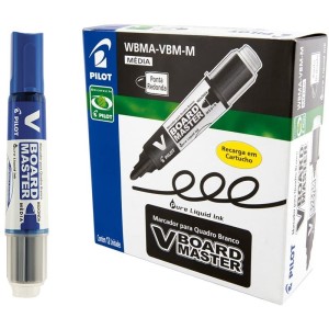 Pincel Marcador para Quadro Branco V-Board Master Azul c/12 Pilot