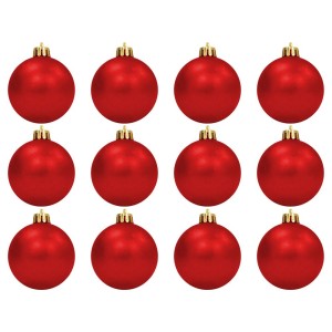 Bola de Natal 3cm Vermelha c/12 SoNatal