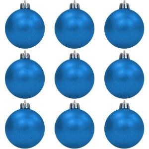 Bola de Natal 4cm Azul c/9 SoNatal