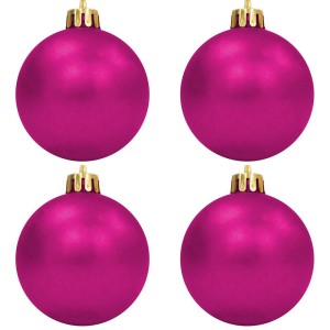 Bola de Natal 6cm Pink c/4 SoNatal